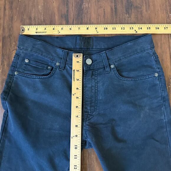 ACNE STUDIOS Ace Ups Jeans Black Denim Slim Straight Low Rise Moto - Picture 14 of 16